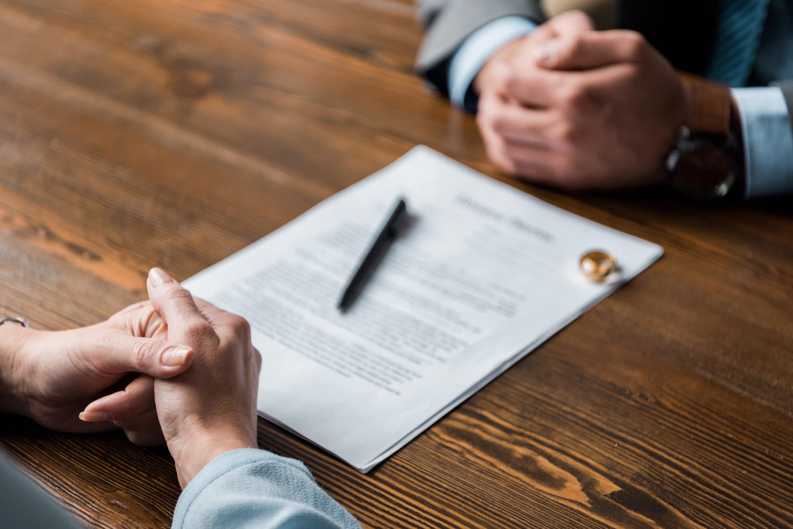 Couple signs marital settlement agreement