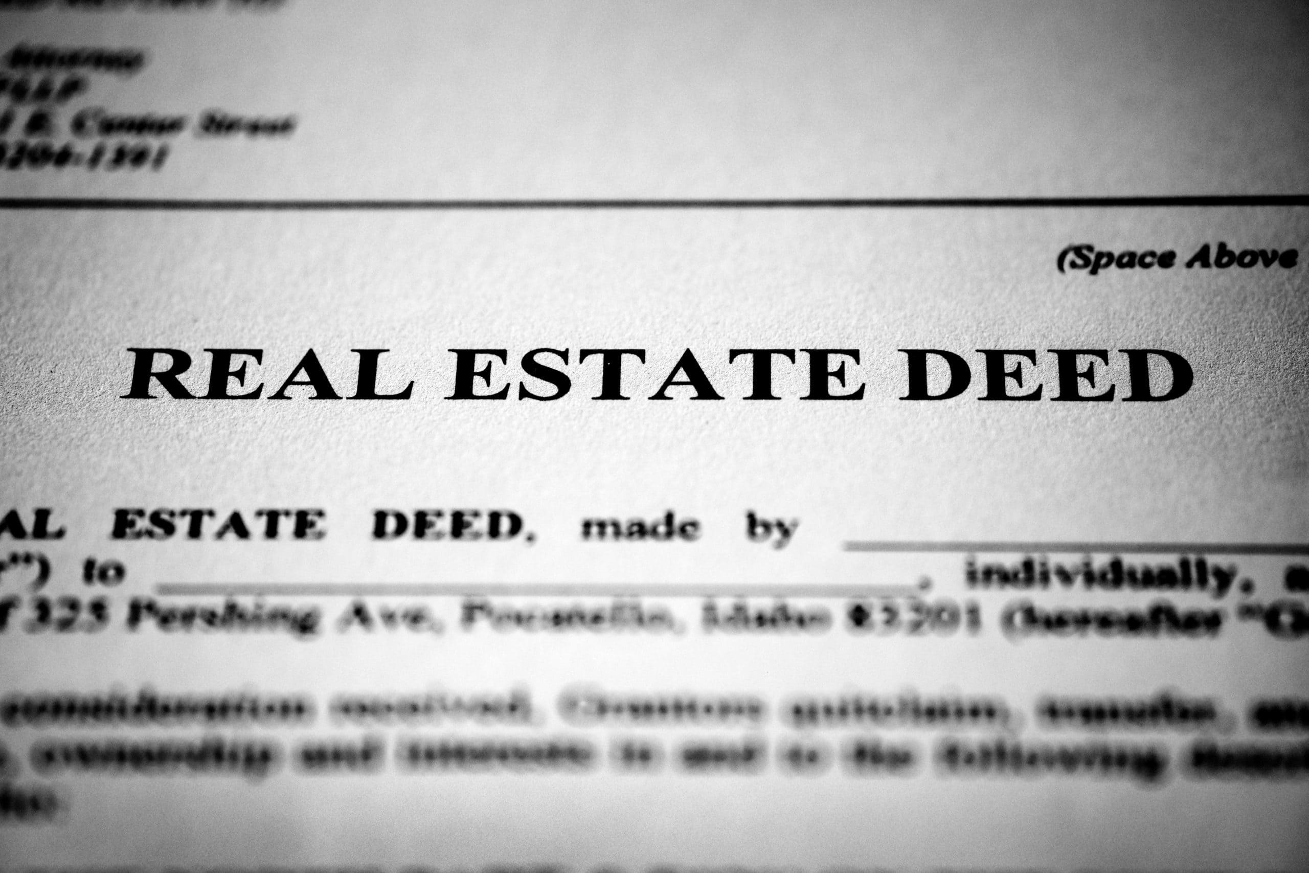 Changing Deed To Transfer Real Estate
